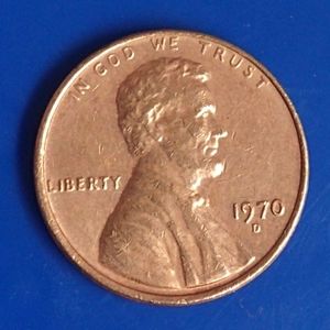 1970-D 1C RB Lincoln Memorial Cent DDO, DDR, Floating Roof ERROR